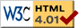 Este sitio está validado en HTML 4.01 Transitional